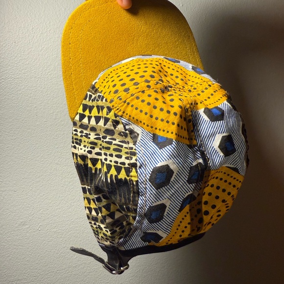 local knits Other - Handmade Local Knits Patchwork And Suede Flat Bill Baseball Cap Hat